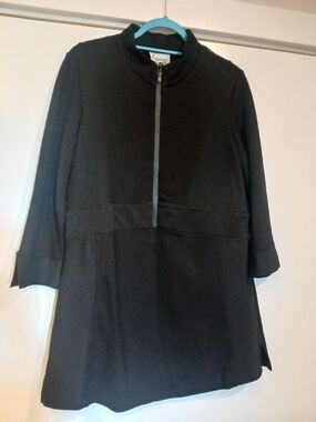 Lynn Ritchie Black Zip-Front Tunic